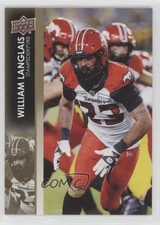 2022 Upper Deck CFL Gold William Langlais #42 r6v