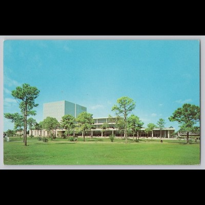 Postcard University of Miami Otto G. Richter Library Coral Gables Florida