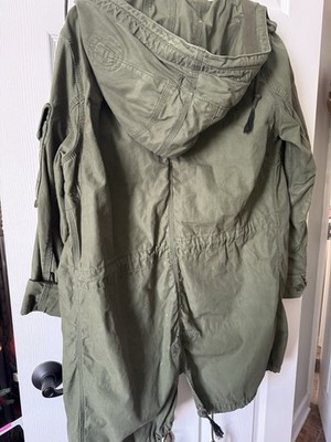 Vintage GAP Project RED Bono Military Fishtail Parka Army Green