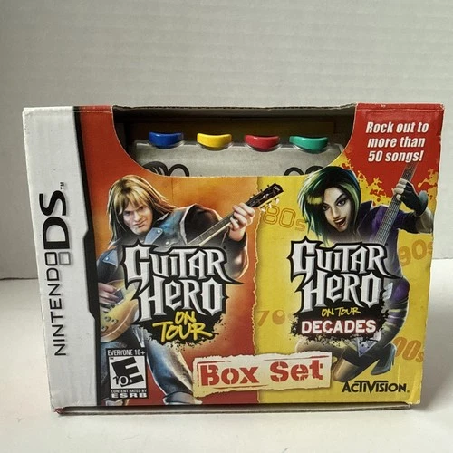 Nintendo DS Guitar Hero on Tour & on Tour Decades Box Set Rare