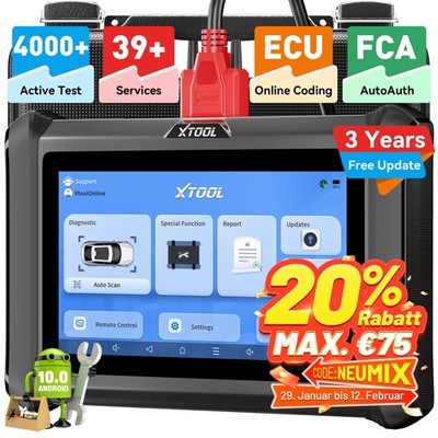 XTOOL D7S Auto Fehler Auslesen Profi OBD2 Diagnosegerät Alle System ECU Coding 