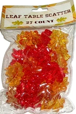 FALL TABLE SCATTER /VASE FILLER ~ COLORFUL MAPLE LEAFS ~ 27 Pieces