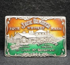 WG03114 COOL VINTAGE 1970s  JACK DANIEL'S WHISKEY  BOOZE COMPANY BELT BUCKLE