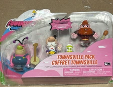 Powerpuff Girls Townsville Pack Figure Set – Fuzzy Lumpkins, The Mayor, Manboy