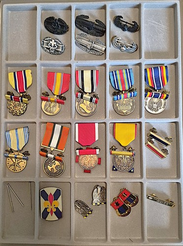Louisiana National Guard Medal and Patch Group