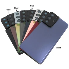 Battery Glass Cover With Camera Lens For Samsung Galaxy S21 S21FE S21+ S21 Ultra