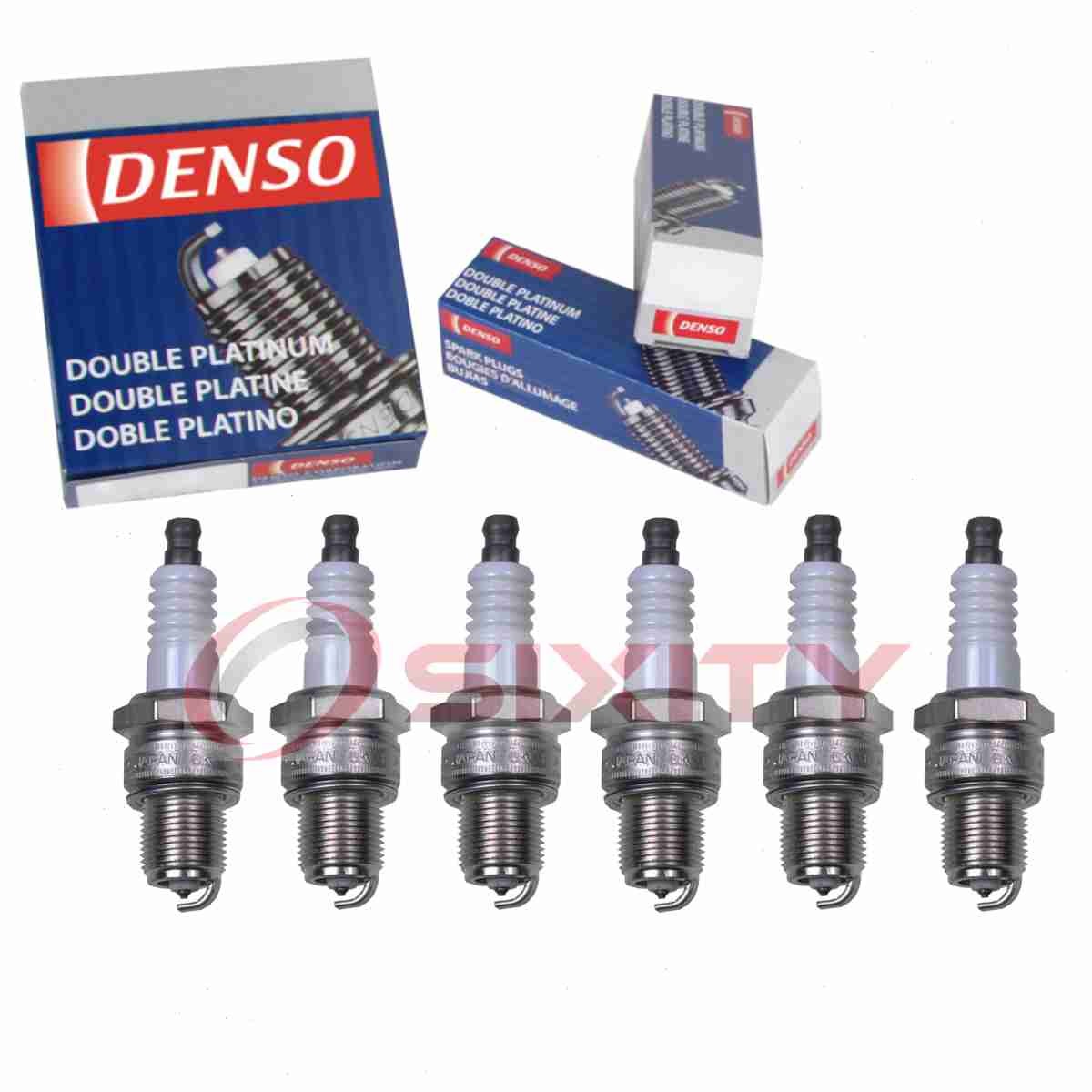 6 pc Denso Platinum Long Life Spark Plugs for 1997-1999 Mitsubishi 3000GT io
