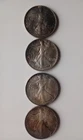 New ListingSet of 4 American Silver Eagle 1 Dollar/ 1oz Fine Silver.  Beautifully Toned.