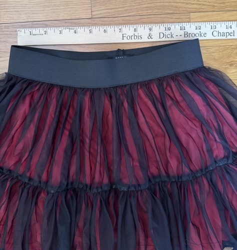 Social Collision Hot Topic Black Red Tutu Skirt Sz S Whimsigoth Fairy Goth - Picture 9 of 16
