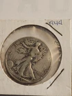 1944 Walking Liberty Half Dollar, 90% Silver, USA 50c Coin