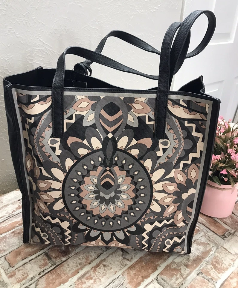 NWT HIPPIE Nanette Lepore Athena Mosaic Floral Shoulder Bag Girl Boho Nice $98 - Image 4 of 4