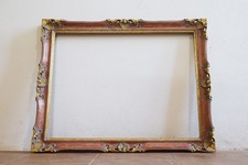 cornice dorata stile luigi XV barocca antica anni 70/80 '900 grande 60 x 80