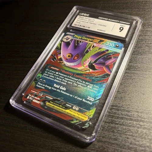 2025 Pokémon PFL Phantasmal Flames 056/094 Mega Gengar EX CGC 9 Mint Holo