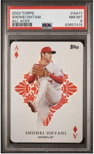 2023 Topps All Aces Shohei Ohtani AA-11 PSA 8 NR MT-MT
