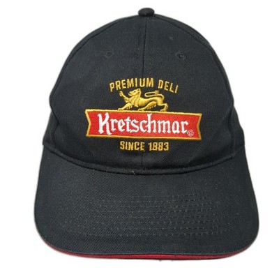 Premium Deli Kretschmar 1883 Strapback Hat Black One Size Embroidered