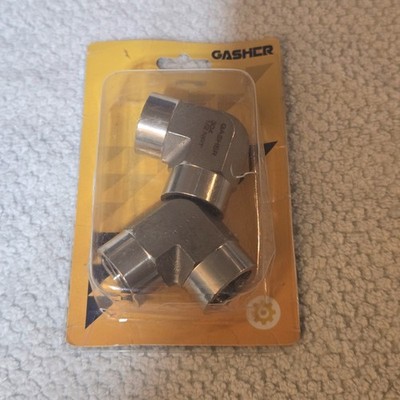 2pcs 1/2'' FNPT 90 Degree Stainless Steel 304 Pipe Fitting Street Elbow 3600 PSI