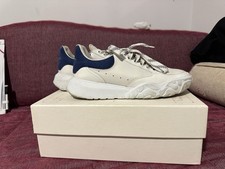 Scarpe Alexander McQueen Court 42 Bianche e Blu Originali