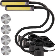 Magnetic Flexible LED Sewing Machine Lights - 2 Pack with Mounting Discs