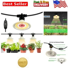 Outdoor LED Grow Lights, Waterproof String Grow Light, Full Spectrum Plant Gr...