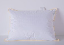 Goose Down Feather Soft Pillows Queen Size One Pack 100 Cotton Supportive Co