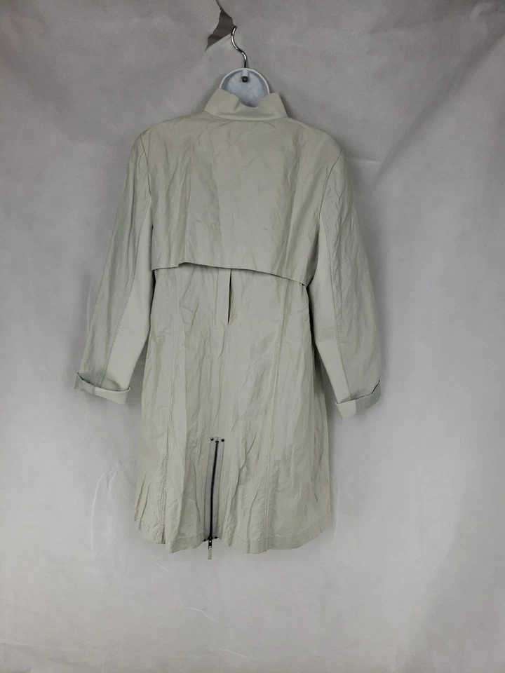 Stella Carakasi женщин M Duster куртка хлопок/нейлон/металл на молнии пальто бежевый - Изображение 2 из 4
