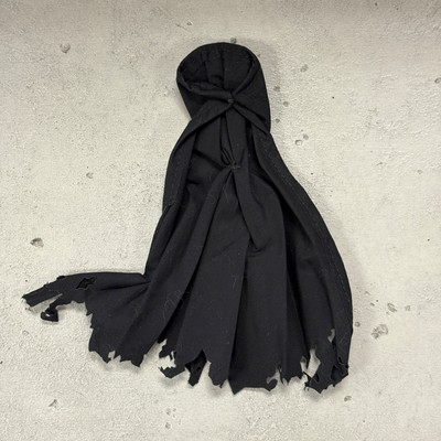 #ad #ad SU EZCH BLK: 1 12 Black battle damaged wired Hooded cape for 6quot; figure $12.99