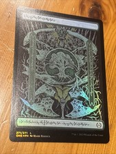 Forest Land Phyrexian Text #271 Foil Full Art - Phyrexia All Will Be One - LP