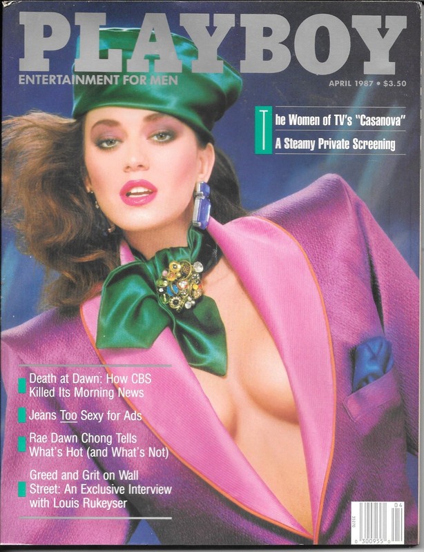 Playboy Magazine April 1987 Anna Clark Playmate Complete Women of TV's Casanova
