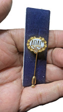 40 Jahre ADAC Anstecknadel, Wei&szlig; Emailliert, Vergoldet, 18x15mm ( NKD-28)