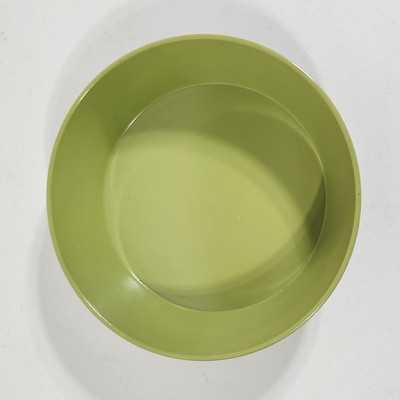 Green Melamine Round Dish Bowl Vintage 7.5'' Plastic Made In USA