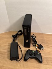 Microsoft Xbox 360 S Slim 4GB Black Matte Console Tested & Working 2011 Year.