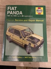 FIAT PANDA MK1 769 903 & 999 cc FUOCO BENZINA 1981-95 MANUALE RIPARAZIONE PROPRIETARI *VGC*