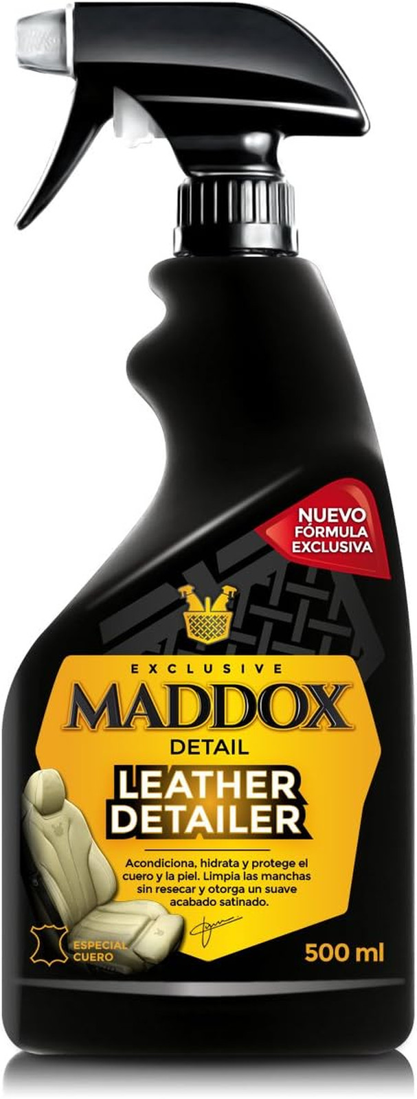 Kit Entretien Cuir 500ml avec Nettoyant et Conditionneur pour Sièges de Voiture