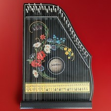 Vintage Jubeltone Zither Autoharp Konzert Salon Harfe Floral West Germany Music