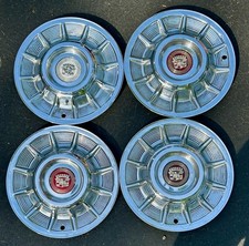 4 1957 Oem Cadillac Hubcap Sombrero 4 1957 Oem Cadillac Hubcap Sombrero