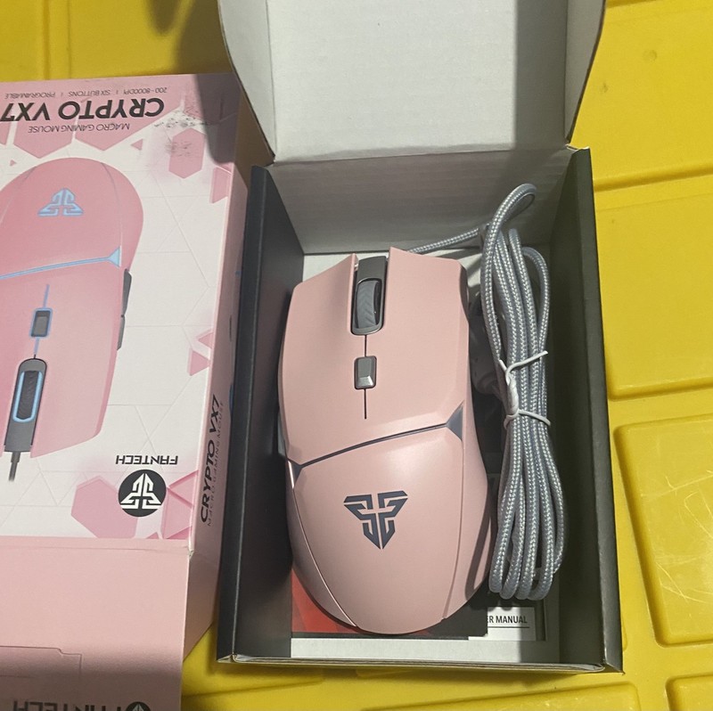 Wired Gaming Mouse Large-Size Ergonomic Hand Grips Type-C Pink Girl Brand