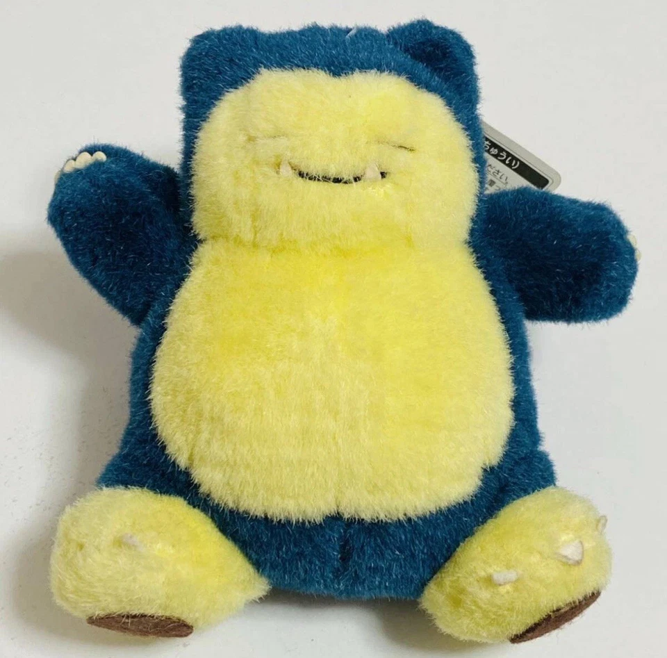 Peluche Original Snorlax Tomy Auldey con Etiquetas 1998 Pokémon De Colección Foto 4 de 4