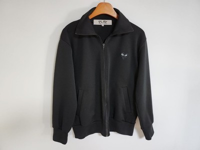 COMME des GARCONS 国内買付 The Beatles Cordura Nylon Patch Comme Des Garcons Black Patch Logo Men's Zip-Up AZ-T256