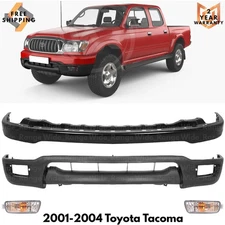Front Bumper Paintable & Lower Valance Kit For 2001-2004 Toyota Tacoma