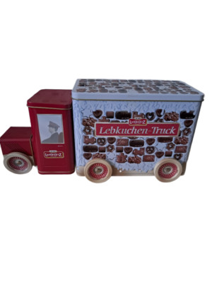 Lambertz   Lebkuchen Truck   Blechdose  Metalldose  Keksdose  RETRO