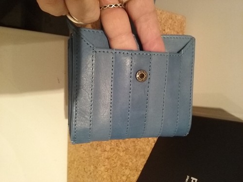 PIERRE CARDIN denim leather RFID wallet, cards, zip for coins, ID, box, BNWT - Picture 3 of 12