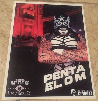 PWG Penta El O M 2019 Battle Of Los Angeles 8.5  X 11.0  CardStock Photograph