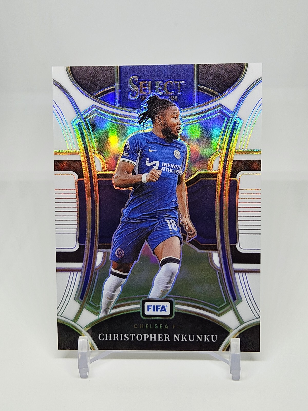 2023-24 Select FIFA Christopher Nkunku Mezzanine White Prizm #'d 02/20