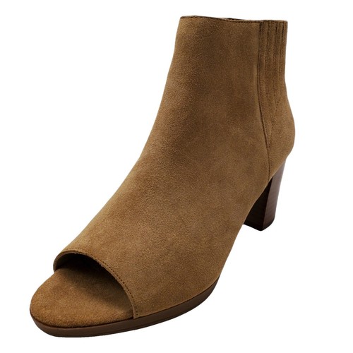 SARTORI GOLD BROWN SUEDE PLAIN TOE ANKLE BOOT HANDMADE IN 