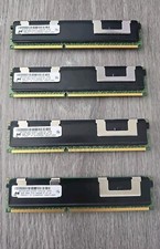 Lot 4 Micron 8GB Kit 2RX4 PC3-10600R-9-10-J0 MT36JSZF51272PZ1G4F1AB #S35