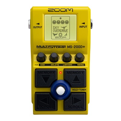 Zoom MS-200D+ MultiStomp Overdrive & Distortion Guitar Multi-Effects Pedal