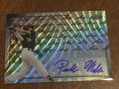 PARKER MEADOWS 2017 LEAF PERFECT GAME AUTOGRAPH #5/5 TIGERS 2ND ROUND CLEMSON