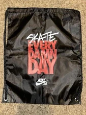 Nike Skateboard SB "Skate Every Damn Day" Drawstring Cinch Bag