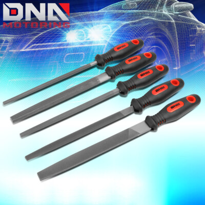 12'' DUAL CUT SERRATION PATTERN TAPERED HALFT/ROUND TRIANGLE BASTARD FILE SET