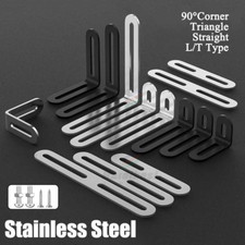 Solid Stainless Steel Corner Brace Bracket-Adjustable Fixing Holes Thick:1.7-5mm